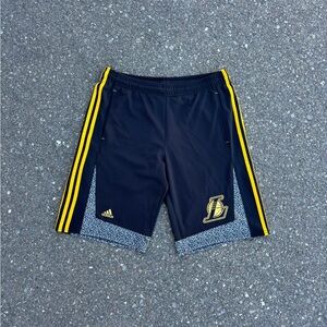 Y2K Adidas Los Angeles Lakers Athletic Basketball Shorts